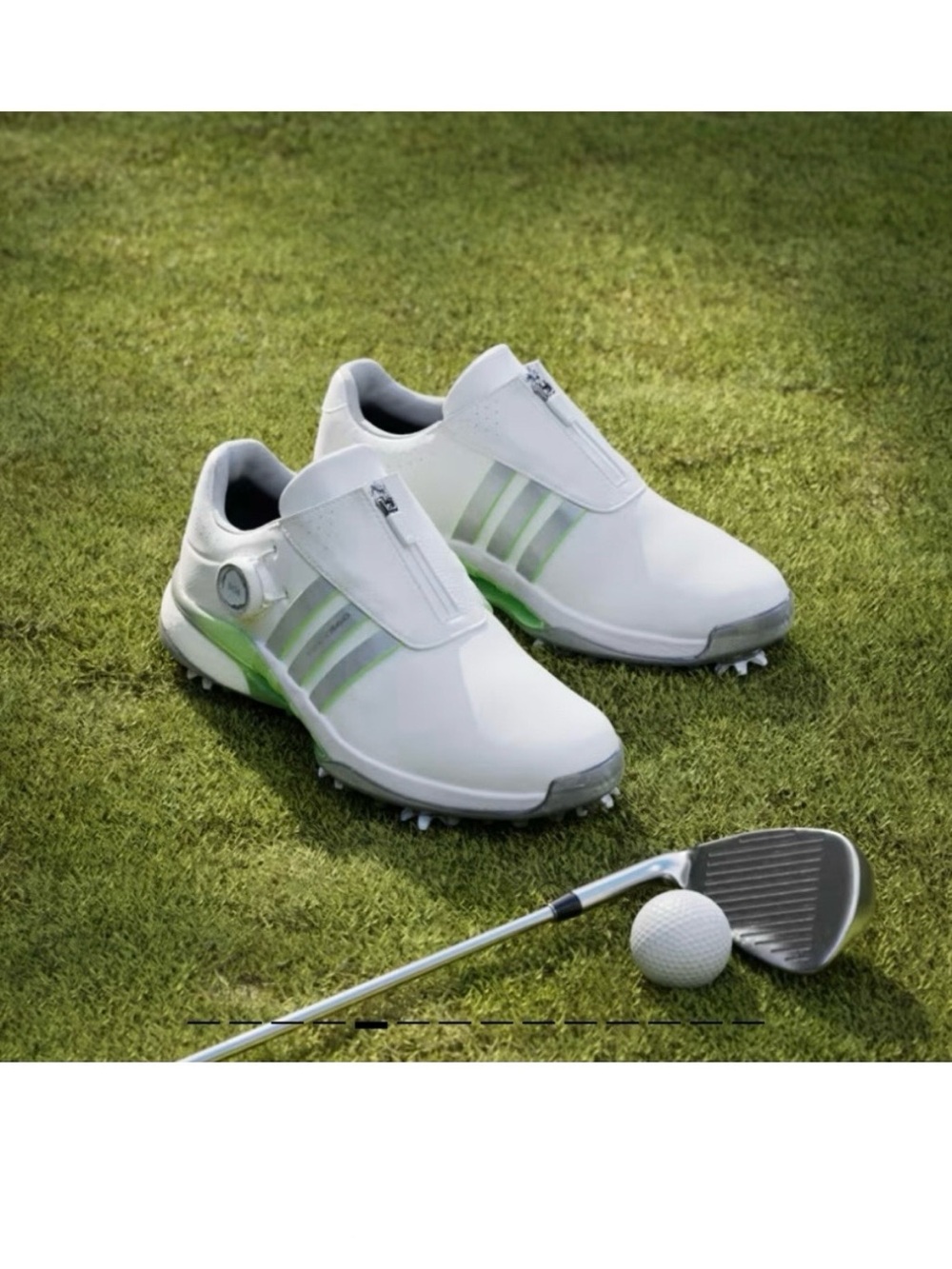 Adidas Tour 360 24 BOA Womens Golf Cleats Shoes Zip Top Green White (see photos)